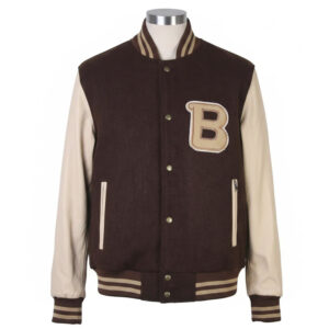 Hotline Miami Varsity Jacket | Ryan Gosling Letterman Bomber | Wool Letter B Patch | Retro Gaming Cosplay | Unisex Flight Jacket